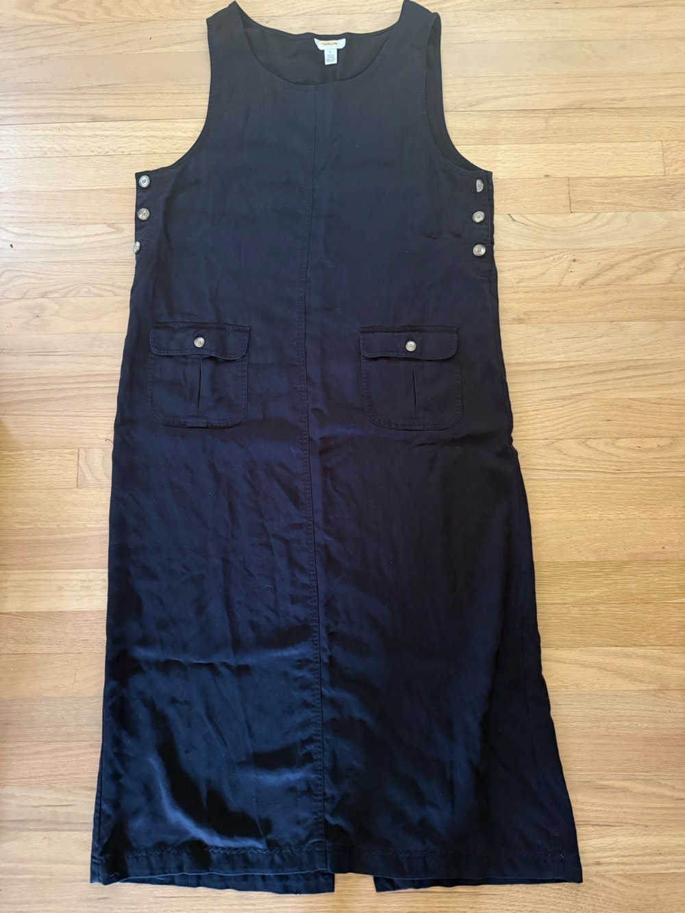 Vintage 90s Talbots Large Black Maxi Jumper Dress